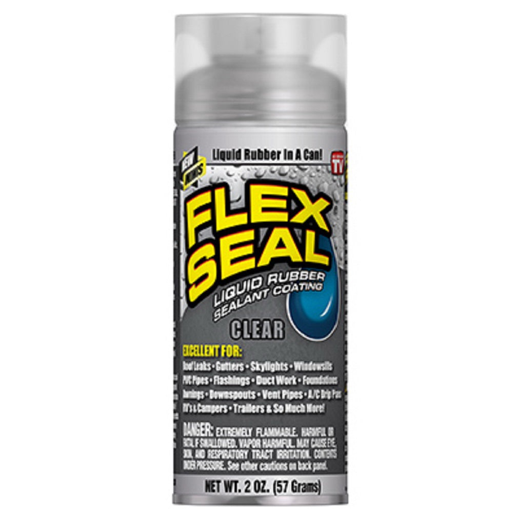Flex Seal FSCLRMINI As Seen On TV Liquid Rubber Sealant Coating, Clear, 2 OZ