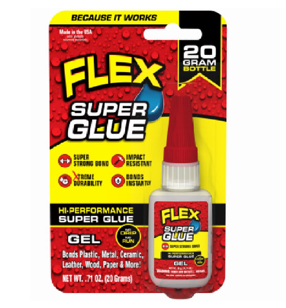 Flex Seal SGGELB20 High Performance Super Glue, Clear