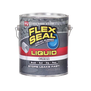 Flex Seal US855CLR01-2 As Seen On TV Liquid Rubber Sealant Coating, Clear, 1 Gallon
