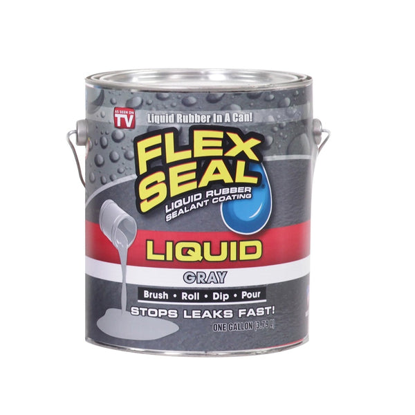 Flex Seal US855GRY01-2 Liquid Rubber Sealant Coating, Grey, 1 Gallon