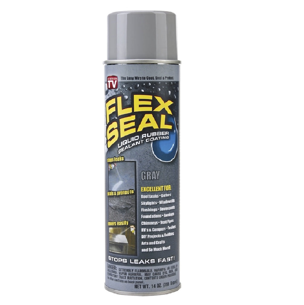 Flex Seal US473SL20 As Seen on TV Liquid Rubber Sealant Spray, Silver, 14 Ounce