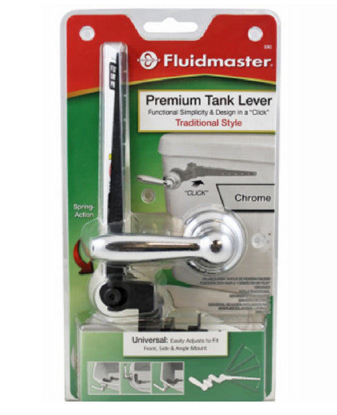Fluidmaster 690X-008-P5 Premium Toilet Tank Lever, Chrome