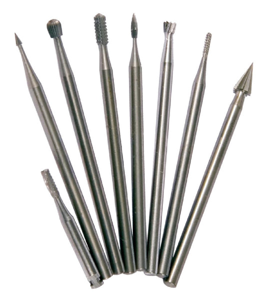 Forney 60237 Assorted Mini Burr Set, Steel, 8 Piece