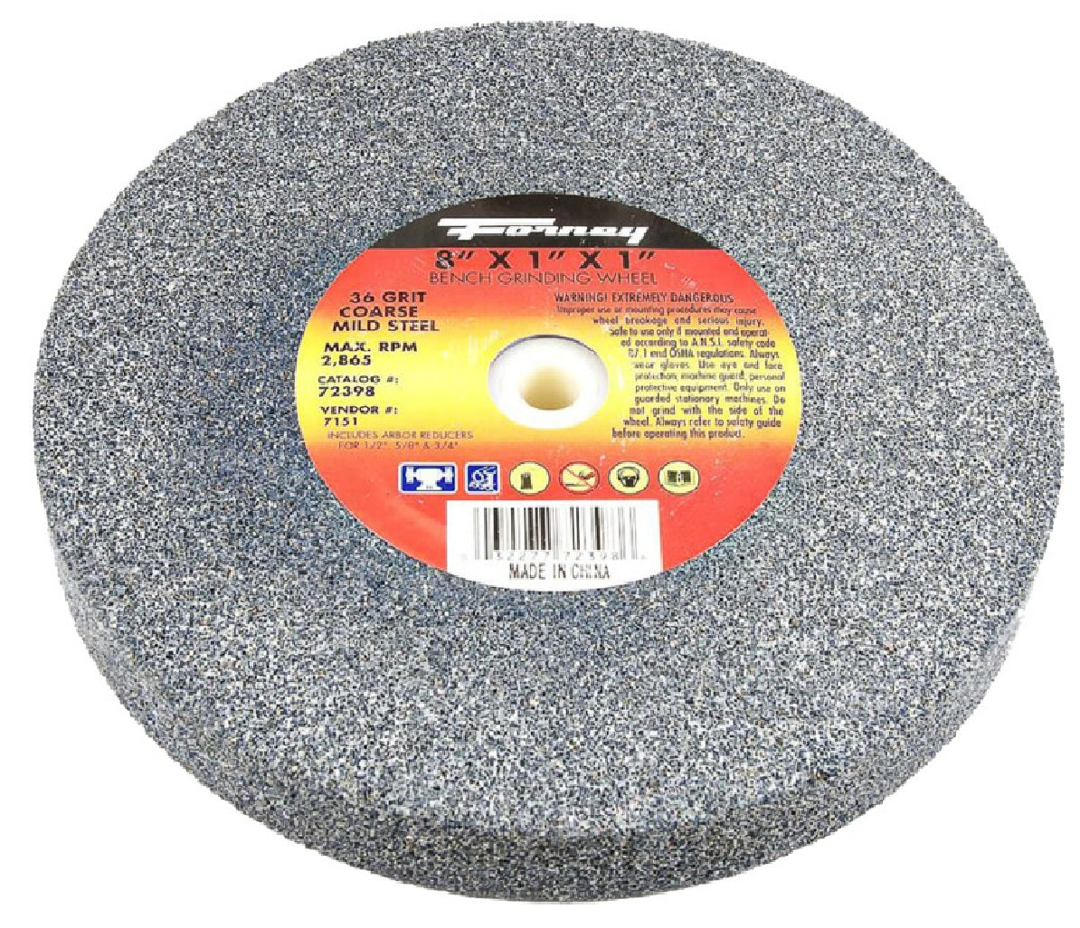 Forney 72398 Bench Grinding Wheel, 36-Grit