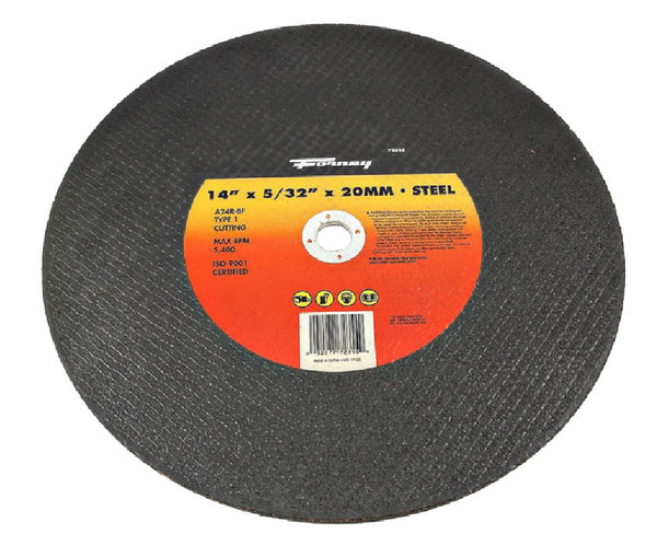 Forney 72355 Chop Saw Blade, Metal Type 1, 14 Inch x 5/32 Inch x 20 mm