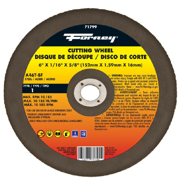 Forney 71799 Cut-Off Wheel, Metal Type 1