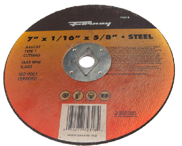 Forney 72318 Cutting Disc, 7 Inch x 1/16 Inch x 5/8 Inch