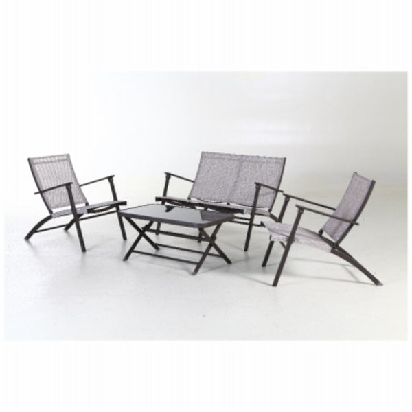 Four Seasons Courtyard 545.0310.000 Novara Folding Patio Set, Steel