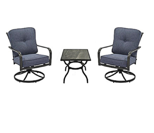 Four Seasons Courtyard S3-ACE02101 Beaumont Deep Seating Chat Set, 3 Piece