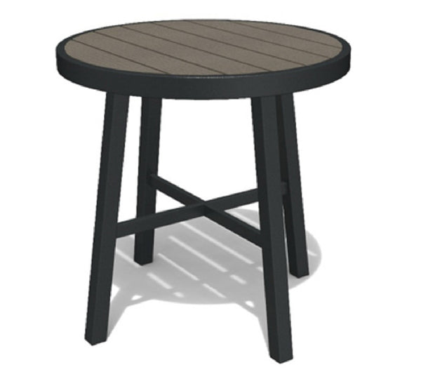 Four Seasons Courtyard 735.0900.000 Side Table With Faux Wood Table Top