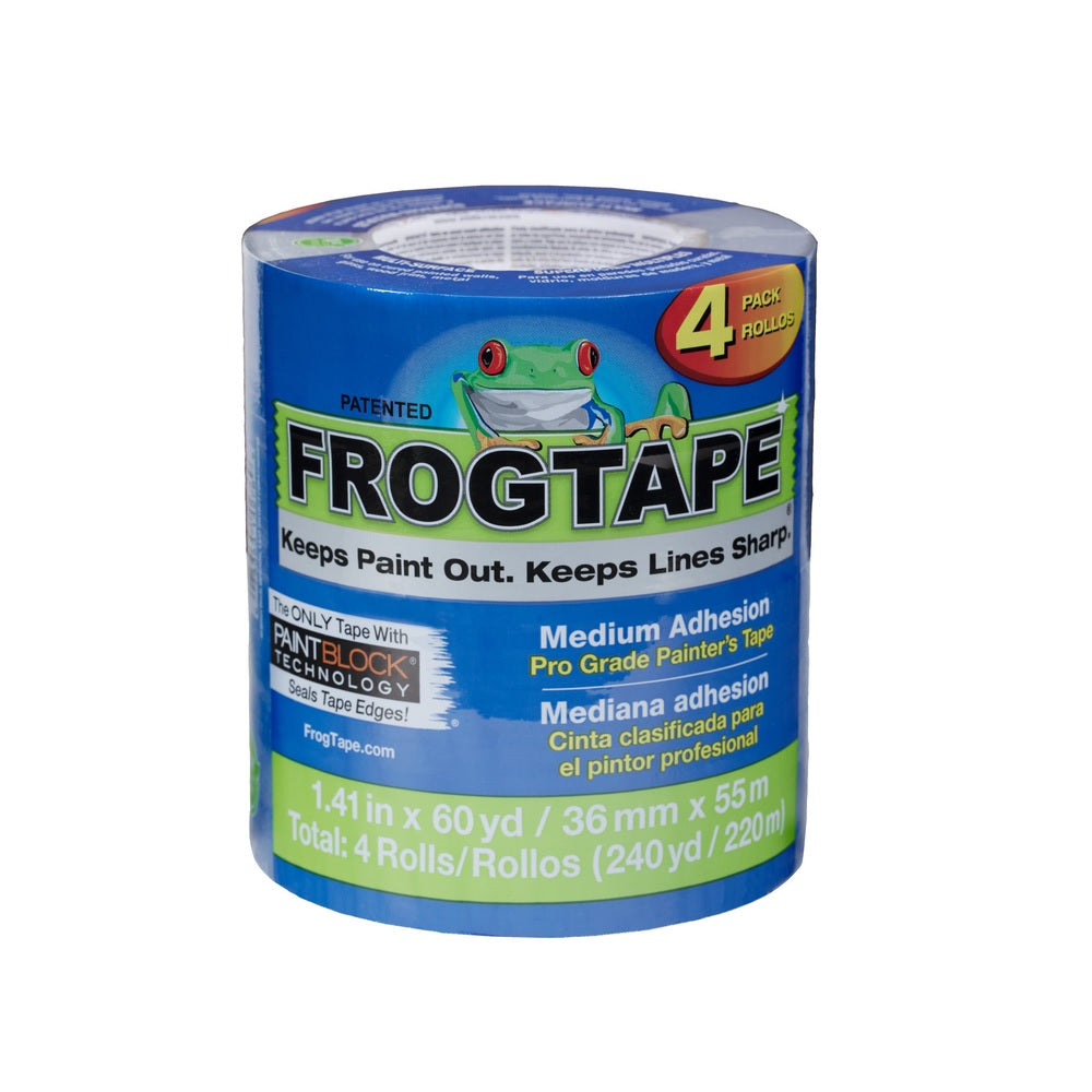 FrogTape 104956 Painter's Tape, Blue, 1.41" X 60 YD