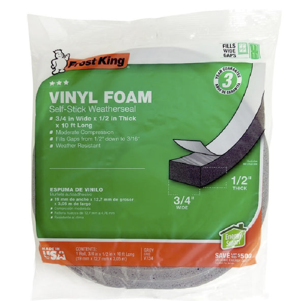 Frost King V734H Weather Seal, Gray