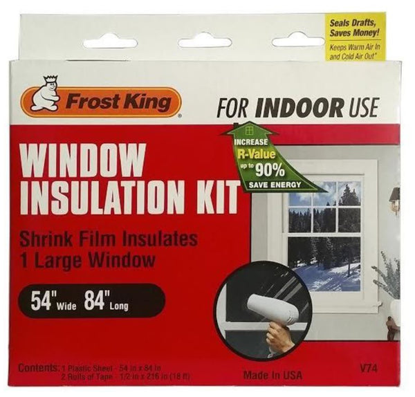 Frost King V74 Window Insulation Kit, Clear, 54 Inch x 84 Inch