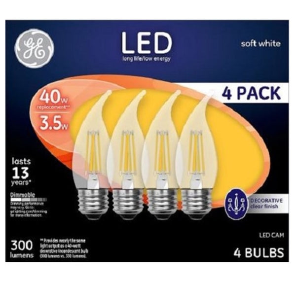 GE 92677 Decorative LED Light Bulb, 3.5 Watts