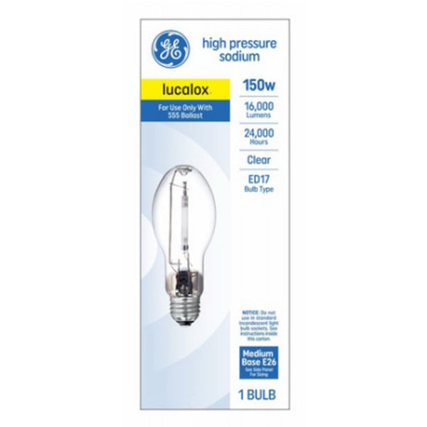 GE 30964 High Pressure Sodium Light Bulb, 150 Watts