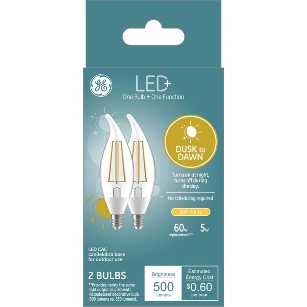 GE 93121492 LED+ Dusk to Dawn Bulbs, 5 Watts