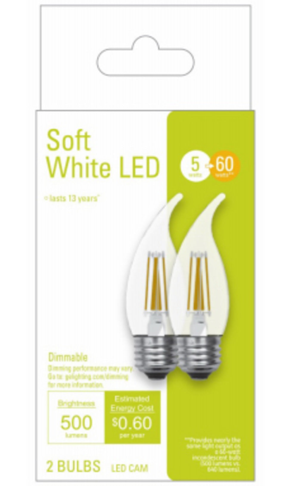 GE 32603 LED Light Bulbs, 5 Watts