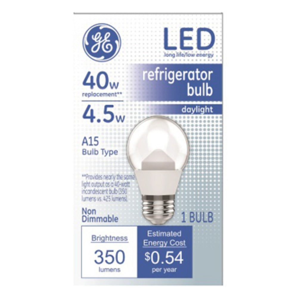 Geege 5W LED Refrigerator Light Bulb 40W Equivalent 110V A15 Fridge Waterproof Bulbs, Size: 2pcs