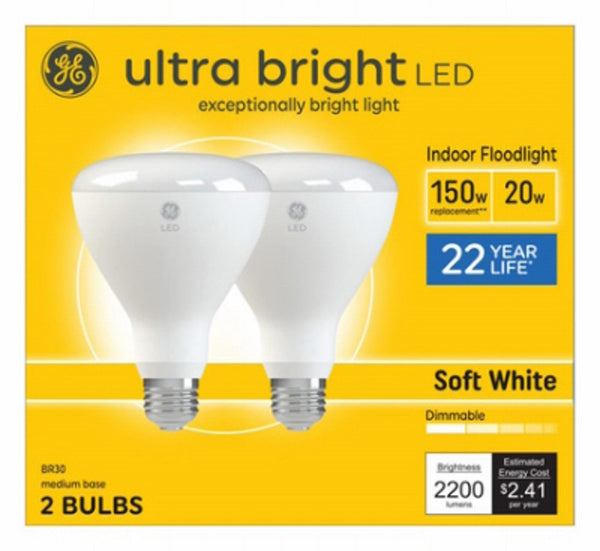 GE 93130933 LED Ultra Bright Indoor Floodlight, 20 Watts