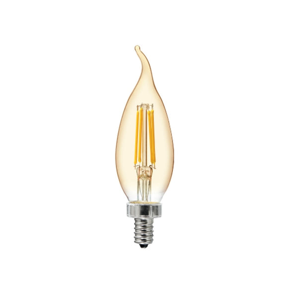GE 93129853 LED Vintage Candelabra Light Bulb, 4 Watts