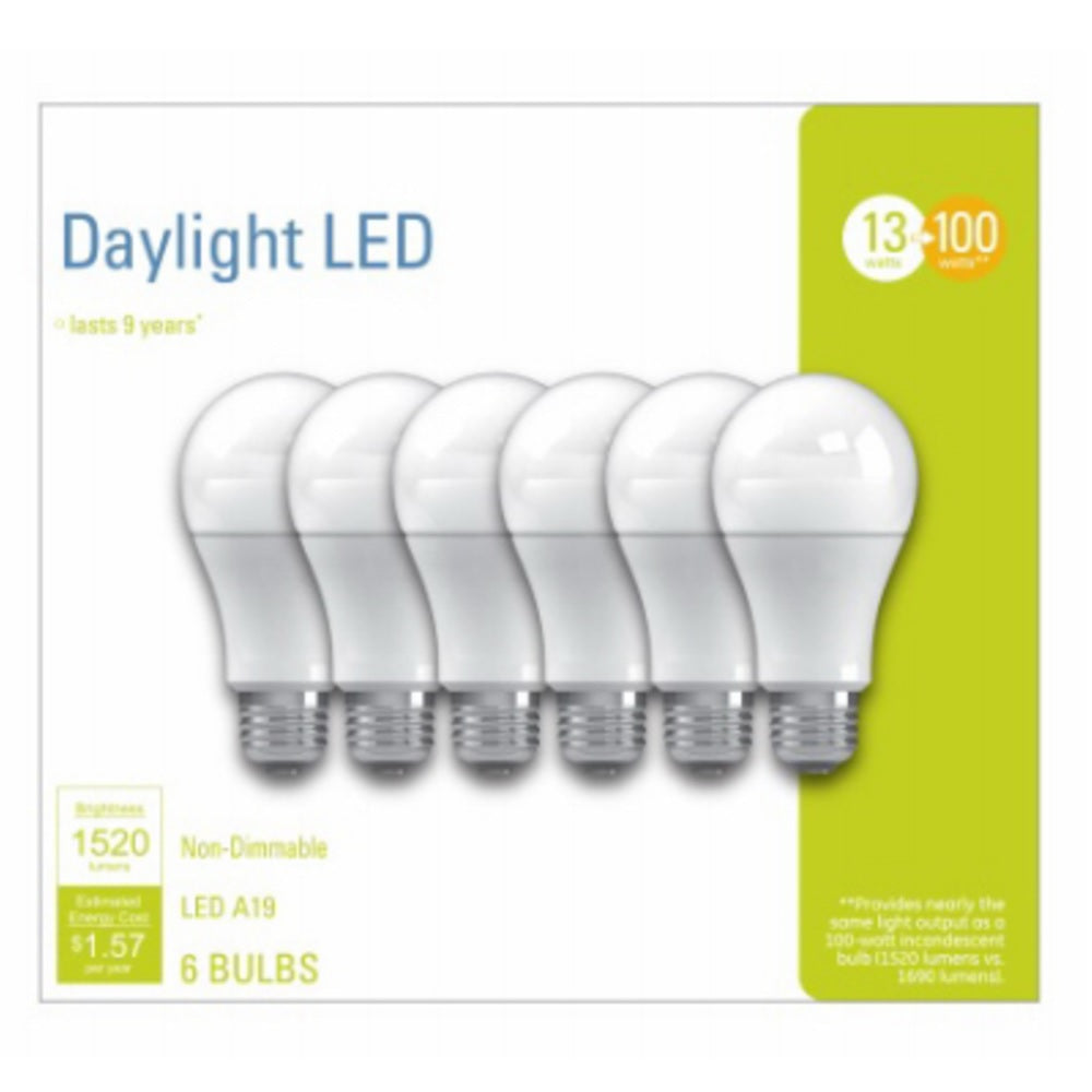 GE Lighting 93098310 A21 General Purpose LED Light Bulbs, 13 Watts