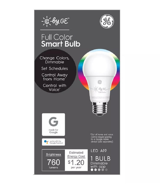 GE Lighting 93103486 A19 Smart LED Light Bulb, 11 Watts