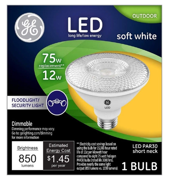 GE Lighting 38443 Dimmable LED Floodlight, Soft White, 12 Watts