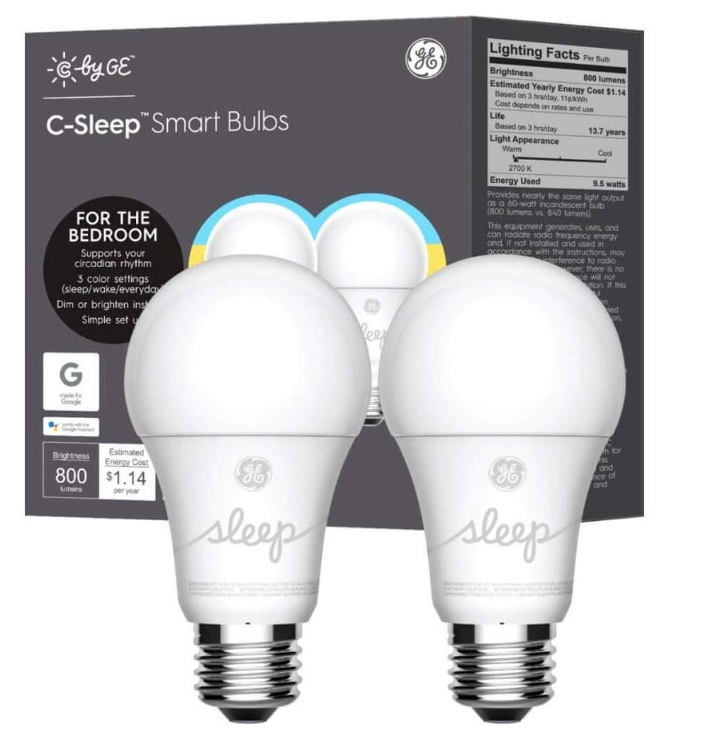 GE Lighting 93096308 LED C-Sleep Smart LED Bulb, 11 Watts