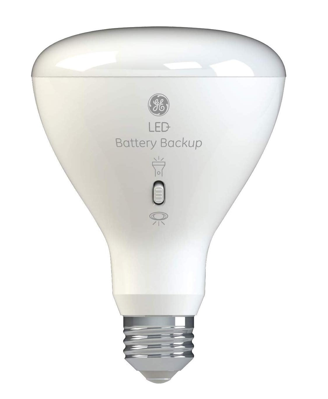 GE Lighting 93100204 BR30 LED+ Battery Backup Light Bulb, 8 Watts