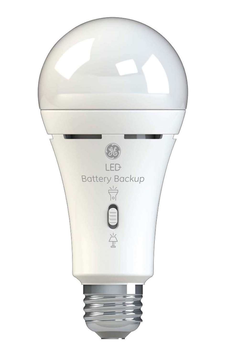 GE Lighting 93099986 A21 LED+ Battery Backup Light Bulb, 8 Watts