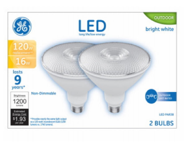GE 93129302 Medium-Base PAR38 LED Bulb, Bright White
