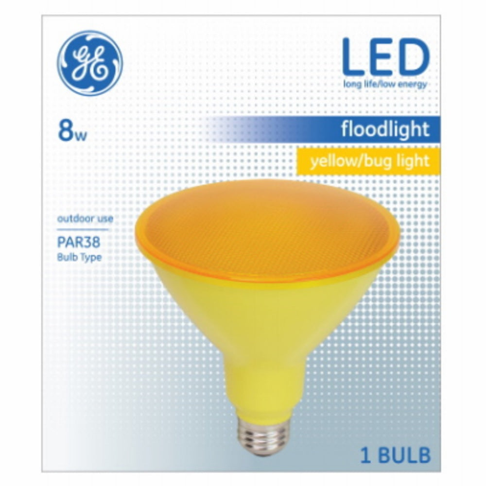 GE 93100583 PAR38 Reflector Floodlight Bulb, 8 Watts