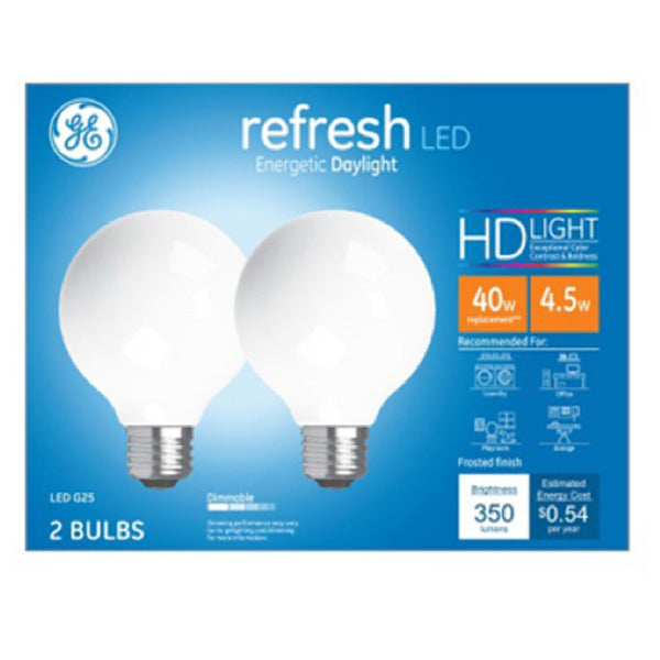 GE 47659 Refresh HD Dimmable LED Light Bulb, 4.5 Watts