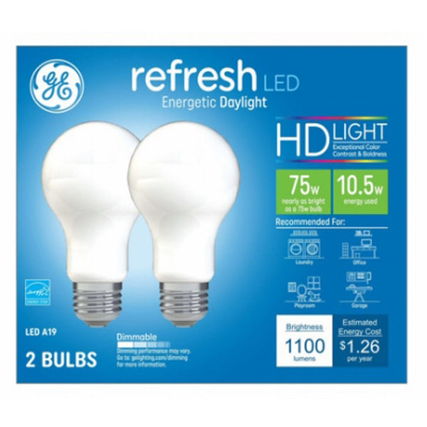 GE 93129422 Refresh HD+ LED Light Bulb, 10.5 Watts