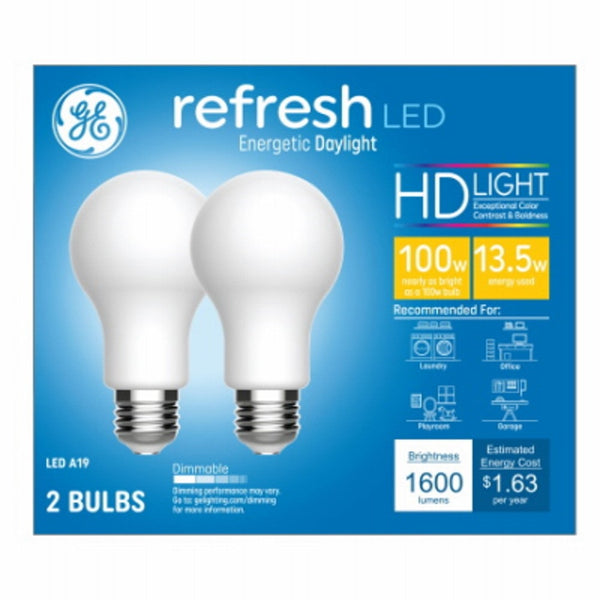 GE 93129808 Refresh HD LED Light Bulbs, 13 Watts