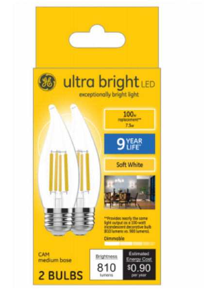 GE 93124534 Replacement Ultra Bright LED Light Bulb, Soft White