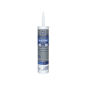GE 2749483 Silicone 1 All Purpose Sealant, White, 10.1 Ounce