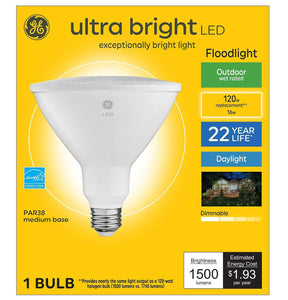 GE 93128856 Ultra Bright LED Floodlight Bulb, 16 Watts