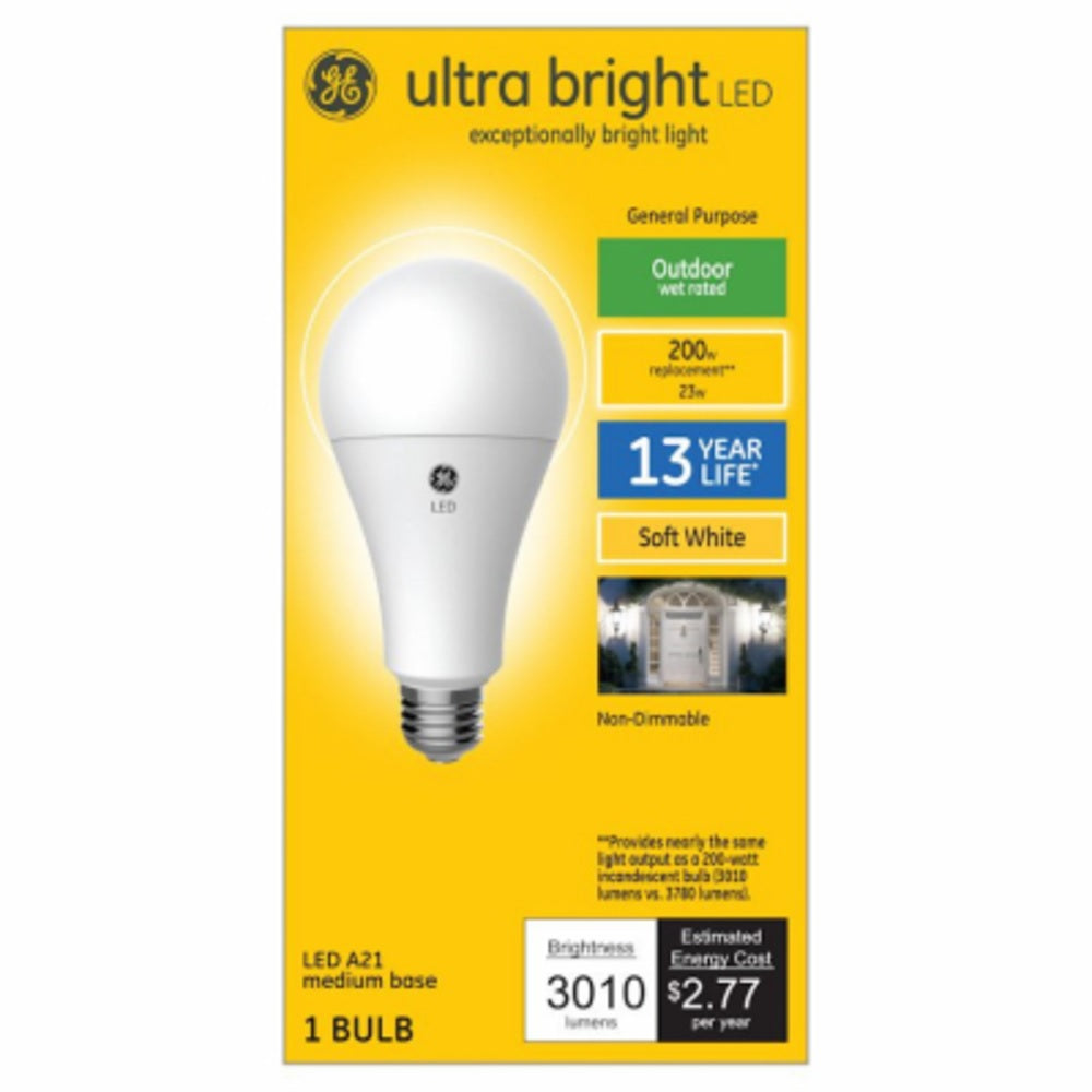 GE 93128933 Ultra Bright LED Light Bulb, 23 Watts