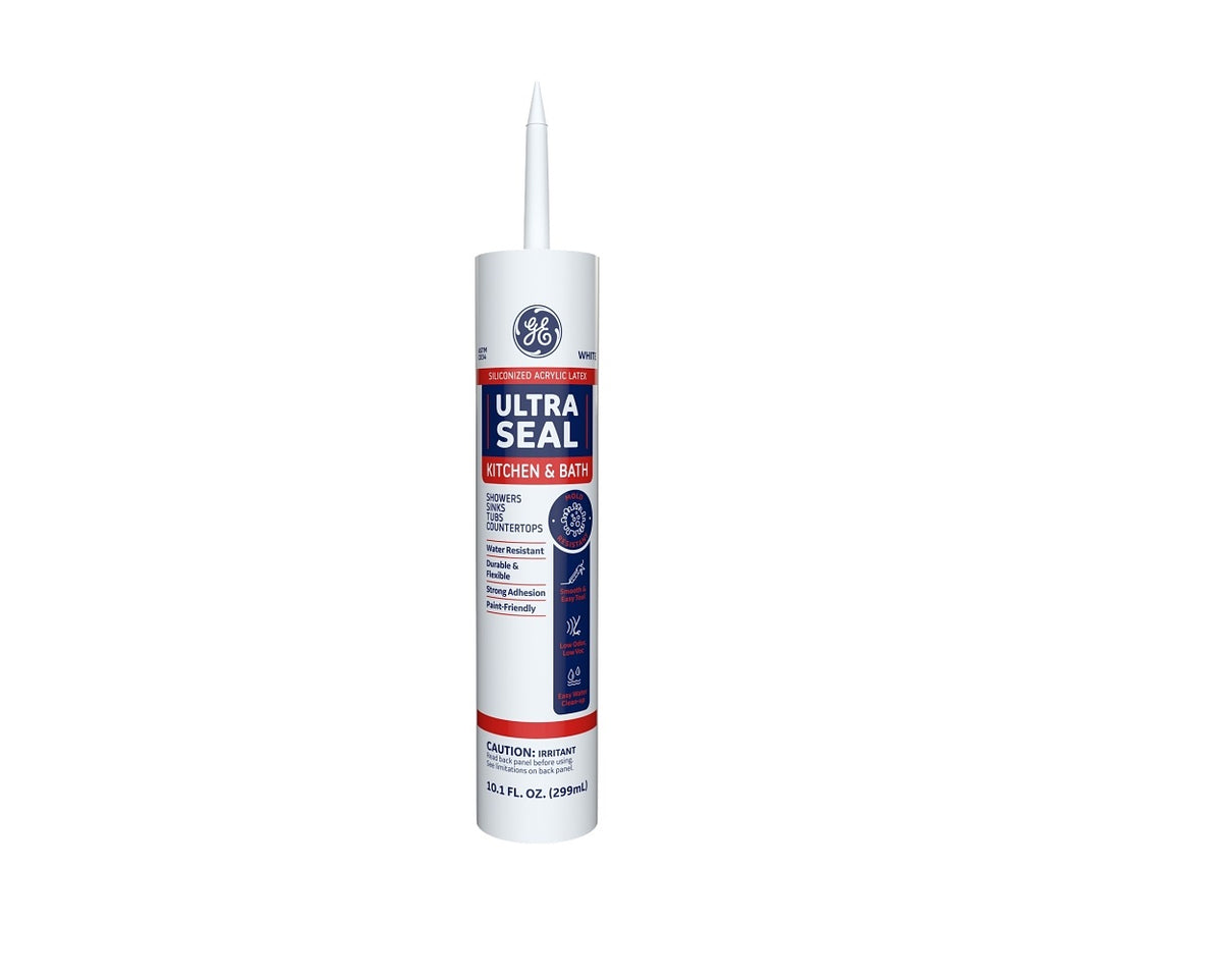 GE 2876712 Ultra-Seal Caulk, White, 10.1 Oz