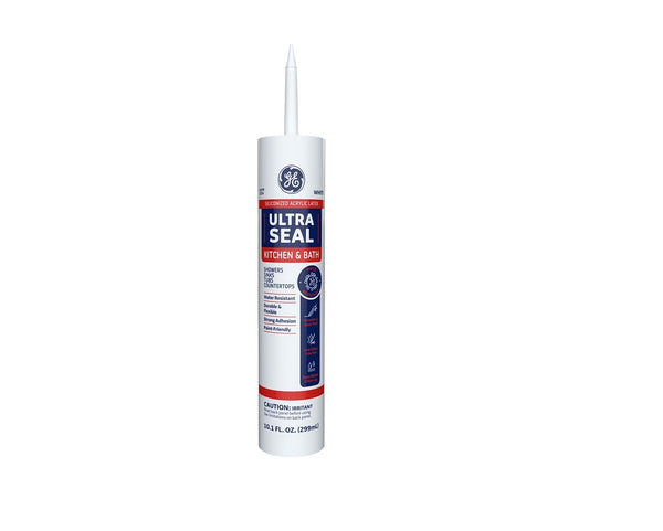 GE 2876712 Ultra-Seal Caulk, White, 10.1 Oz