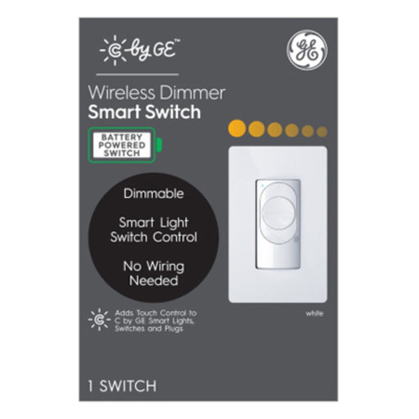 GE 93105004 Wireless Dimmer Smart Switch, White