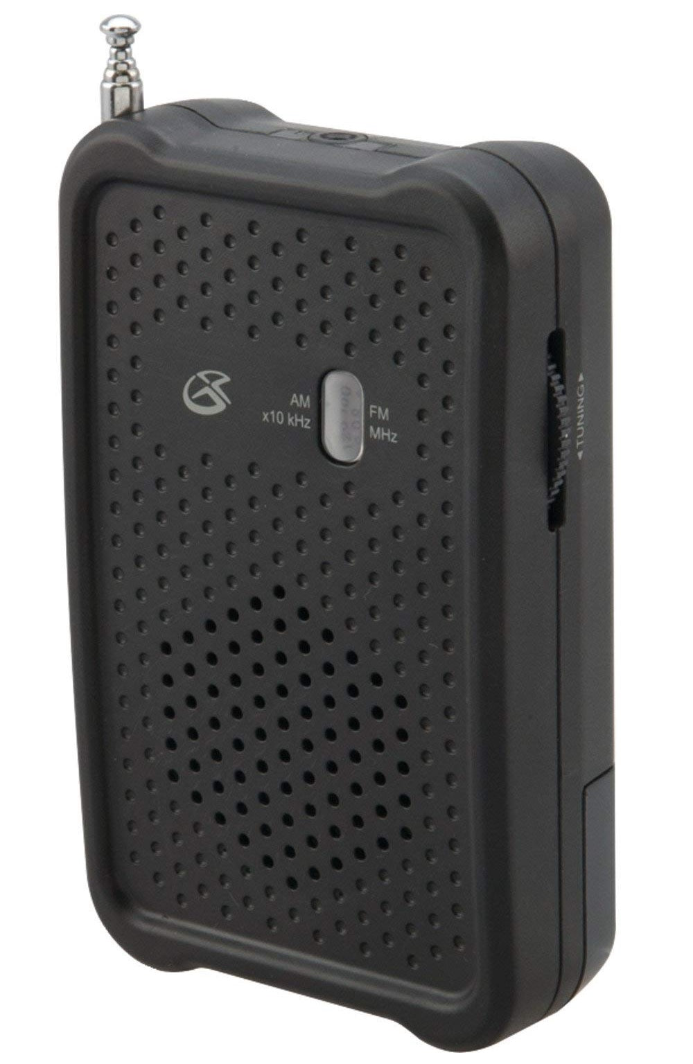 GPX R055B Portable AM/FM Radio, Black