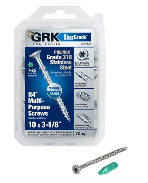 GRK Fasteners 137147 PHEINOX R4 Multi-Purpose Screw