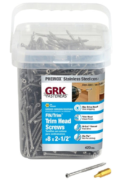 GRK Fasteners 61730 Star Trim Head Construction Screws