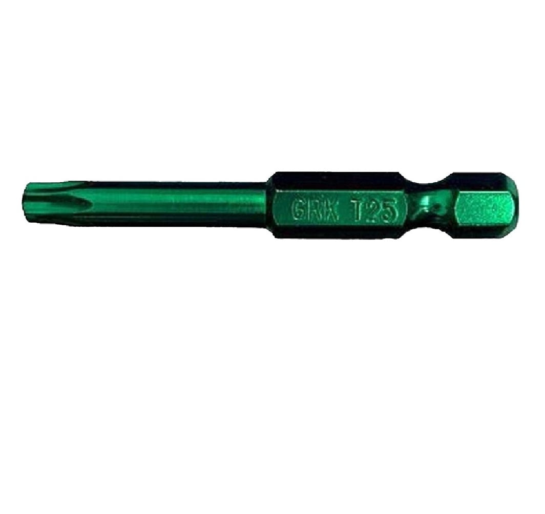 GRK 86443 Star Bit Drive, T-25, 2 Inch, Green, 25 Piece