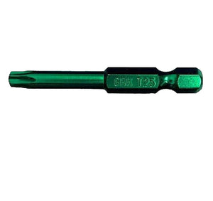 GRK 86443 Star Bit Drive, T-25, 2 Inch, Green, 25 Piece