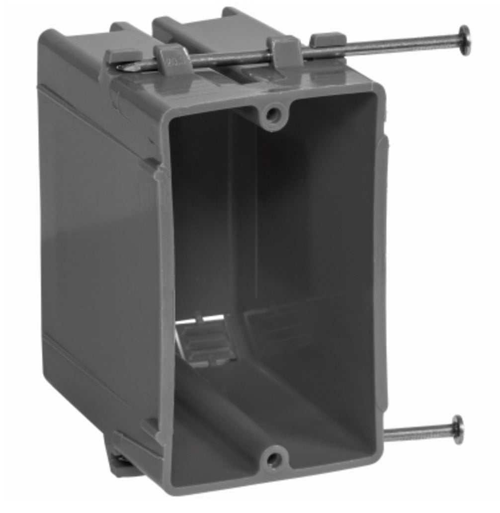 Gardner Bender BOX-NS22 1 Gang Switch & Outlet Electrical Box, Gray