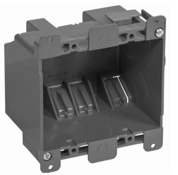 Gardner Bender BOX-RD25 2 Gang Switch/Outlet Electrical Box, Gray