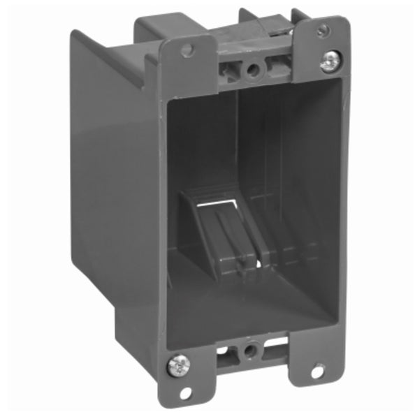 Gardner Bender BOX-RS14 1 Gang Switch/Outlet Electrical Box, Gray